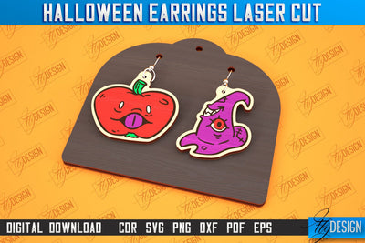 Halloween Earrings Laser Cut | Jewelry Design | Bijoux Design | CNC Files SVG Fly Design 