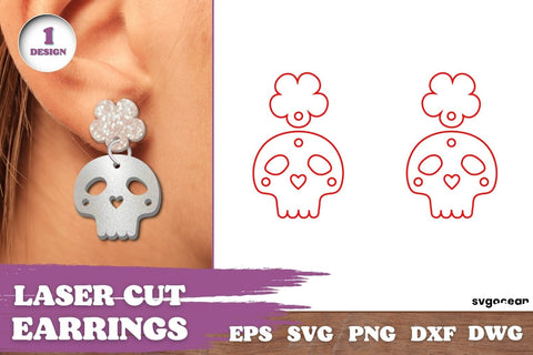 Halloween Earrings Laser Cut SVG SvgOcean 