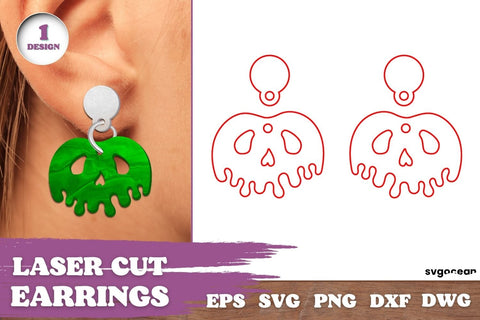 Halloween Earrings Laser Cut SVG SvgOcean 