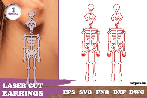 Halloween Earrings Laser Cut SVG SvgOcean 