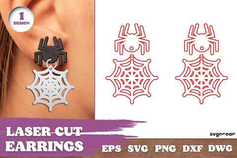 Halloween Earrings Laser Cut SVG SvgOcean 