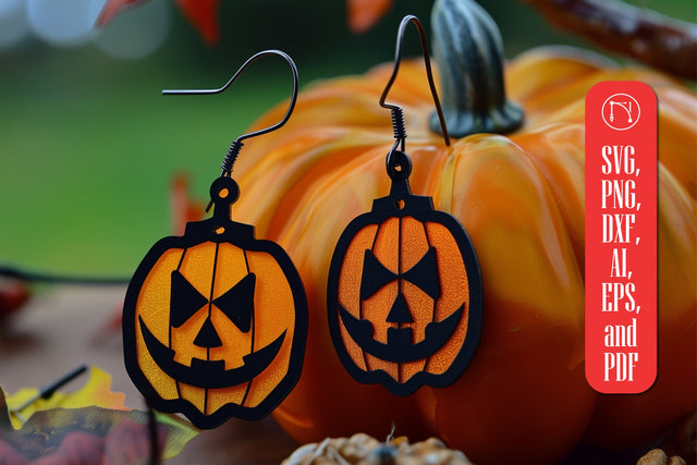 Halloween Earrings SVG Cut File SVG MD JOYNAL ABDIN 