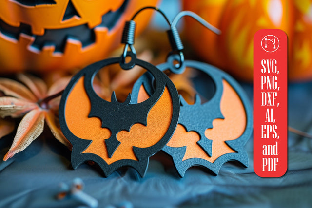 Halloween Earrings SVG Cut File SVG MD JOYNAL ABDIN 