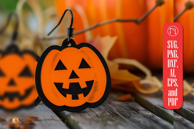 Halloween Earrings SVG Cut File SVG MD JOYNAL ABDIN 