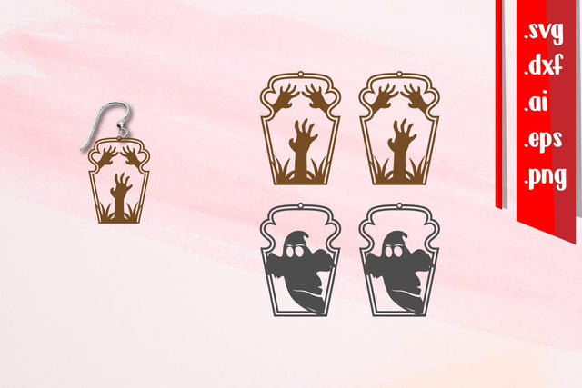 Halloween Earrings SVG zafrans studio 
