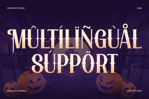 Halloween - Elegant Halloween Font Font Masyafi Studio 