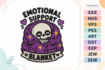 Halloween Emotional Support Embroidery Design Embroidery/Applique DESIGNS sg embroidery 