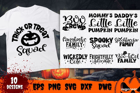 Halloween Family Quotes SVG Bundle SVG SvgOcean 