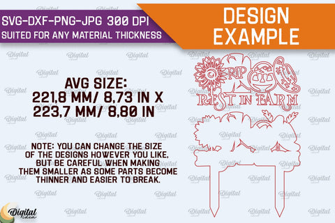 Halloween Farm Garden Signs Laser Cut Bundle. Farmhouse SVG SVG Evgenyia Guschina 