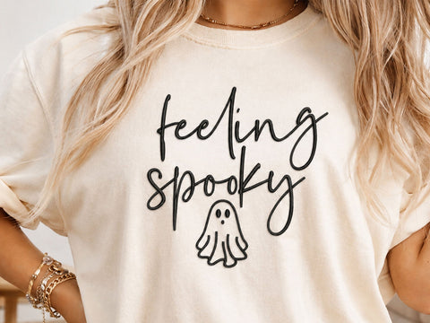 Halloween Feeling Spooky Embroidery Design, Halloween Machine Embroidery File Embroidery/Applique DESIGNS DesignDestine 