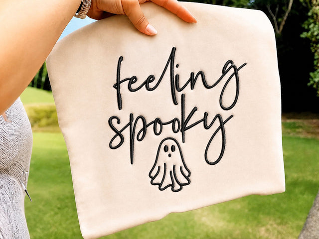 Halloween Feeling Spooky Embroidery Design, Halloween Machine Embroidery File Embroidery/Applique DESIGNS DesignDestine 