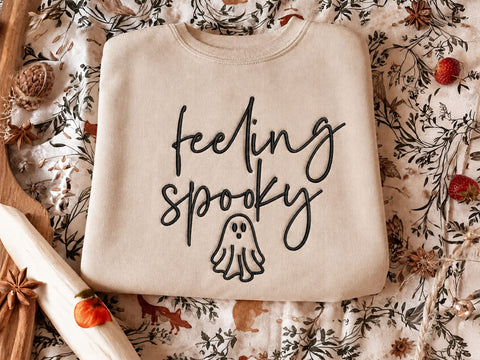 Halloween Feeling Spooky Embroidery Design, Halloween Machine Embroidery File Embroidery/Applique DESIGNS DesignDestine 