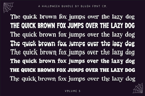 Halloween Font Bundle Volume 5 Font Blush Font Co. 