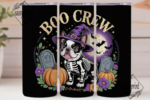 Halloween French Bulldog 20oz Tumbler Sublimation sassyprint 