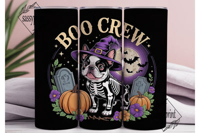 Halloween French Bulldog 20oz Tumbler Sublimation sassyprint 