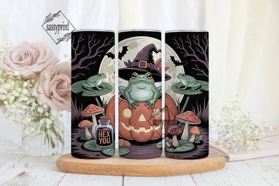 Halloween Frog 20oz Tumbler Wrap Sublimation sassyprint 