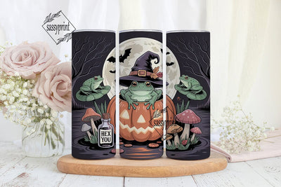 Halloween Frog 20oz Tumbler Wrap Sublimation sassyprint 