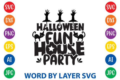 Halloween Fun House Party SVG Rafiqul20606 