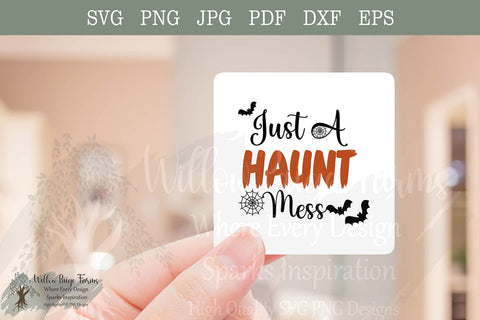 Halloween Funny SVG Design - Haunt Mess – Cute Spooky Halloween, Funny Fall Shirt Design SVG Willow Paige Farms 