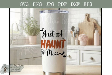 Halloween Funny SVG Design - Haunt Mess – Cute Spooky Halloween, Funny Fall Shirt Design SVG Willow Paige Farms 