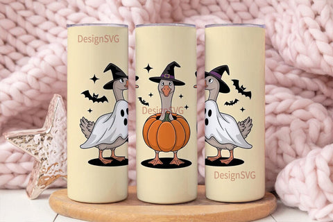 Halloween Geese 20oz Tumbler Wrap Sublimation DesignSVG 