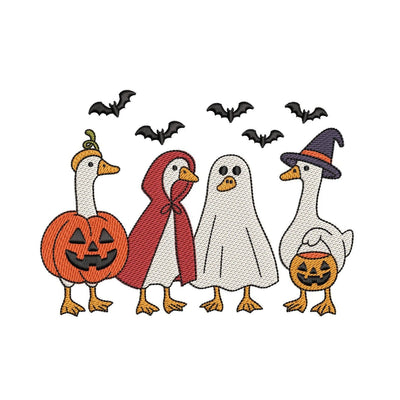 Halloween Geese in Costumes Machine Embroidery Design for 5x7 6x10 8x8 Digital File Embroidery/Applique DESIGNS Nino Nadaraia 