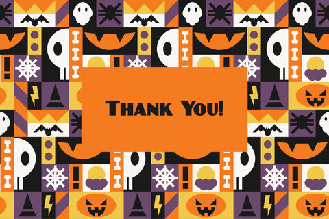 Halloween Geometric Seamless Pattern & Digital Paper Digital Pattern Rin Green 