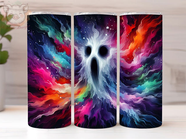 Halloween Ghost 20oz Tumbler Png, Straight & Tapered Tumbler Png, Ghost Colorful Tumbler Png, Digital Download PNG Sublimation Lara' s Designs 