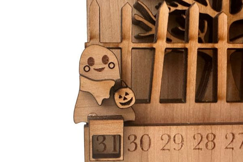 Halloween Ghost Countdown Laser SVG File SVG Crafting With Brenna 