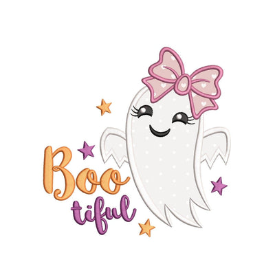 Halloween Ghost Girl Applique Machine Embroidery Design for 5x7 6x10 8x8 Digital File Embroidery/Applique DESIGNS Nino Nadaraia 