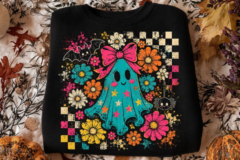 Halloween Ghost Neon Png, Cute Boo Ghost Coquette Png, Halloween Png, Funny Halloween Png, Spooky Season Png SVG DesignDestine 