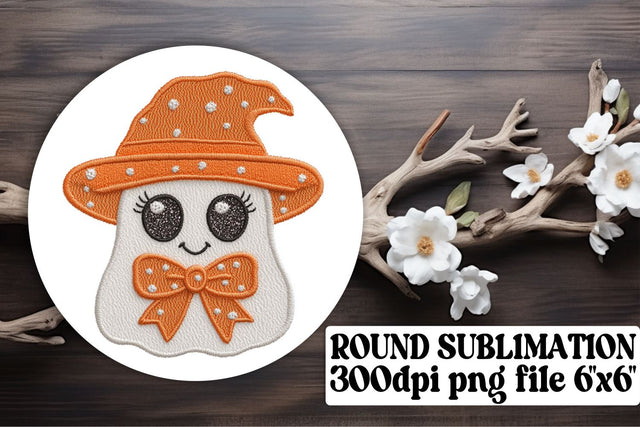Halloween Ghost Ornament Sublimation Sublimation afrosvg 