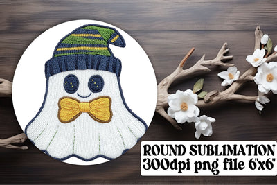 Halloween Ghost Ornament Sublimation Sublimation afrosvg 