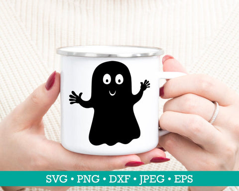 Halloween ghost silhouette SVG MAKStudion 