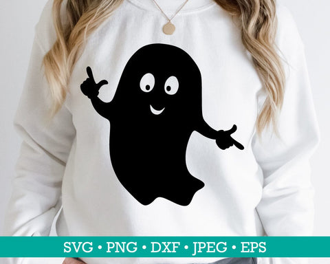 Halloween ghost silhouette SVG MAKStudion 