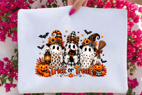 Halloween Ghost Trick or Treat Sublimation SVGArt 