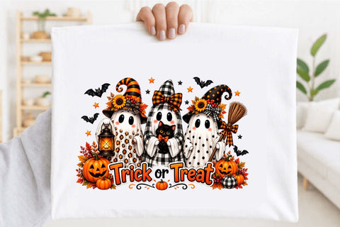 Halloween Ghost Trick or Treat Sublimation SVGArt 