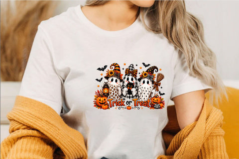 Halloween Ghost Trick or Treat Sublimation SVGArt 