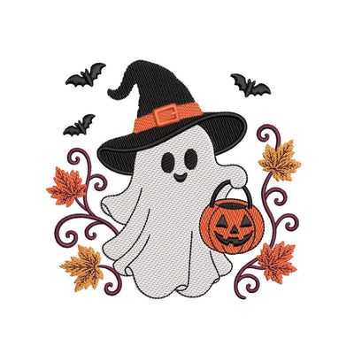 Halloween Ghost Witch Hat Machine Embroidery Design for 5x7 6x10 8x8 Digital File Embroidery/Applique DESIGNS Nino Nadaraia 