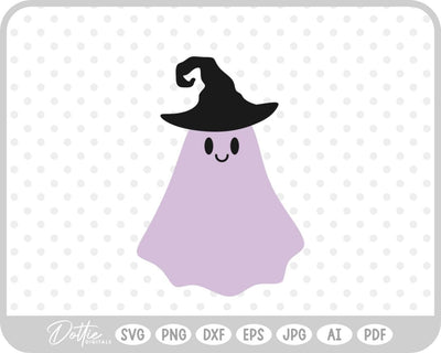 Halloween Ghost Witch SVG DottieDigitals 