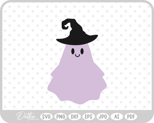 Halloween Ghost Witch SVG DottieDigitals 