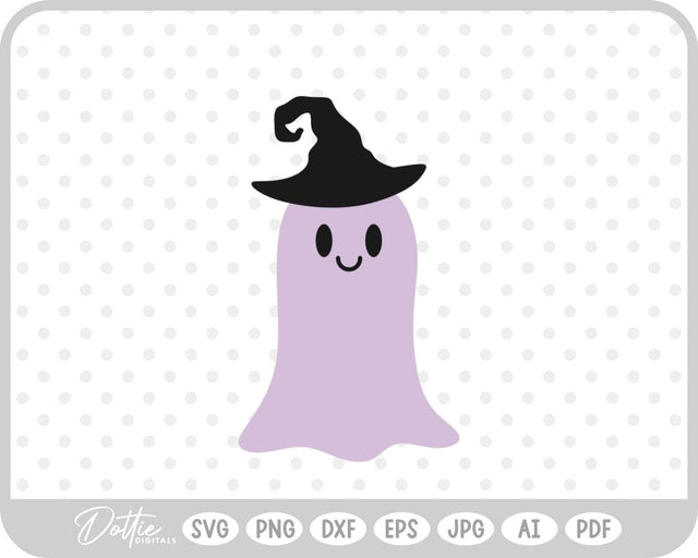 Halloween Ghost Witch SVG DottieDigitals 