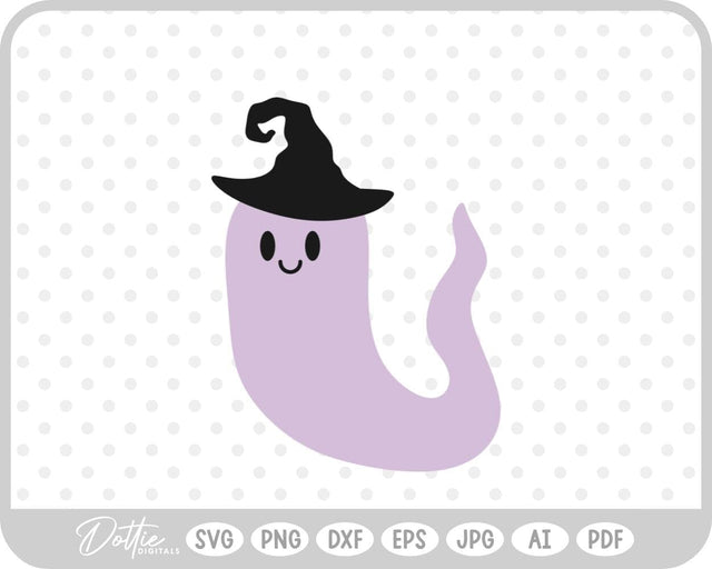 Halloween Ghost Witch SVG DottieDigitals 