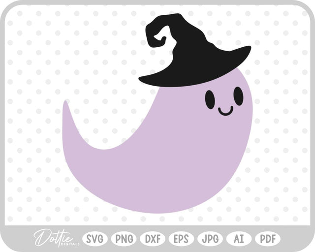 Halloween Ghost Witch SVG DottieDigitals 