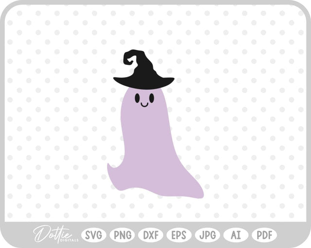 Halloween Ghost Witch SVG DottieDigitals 