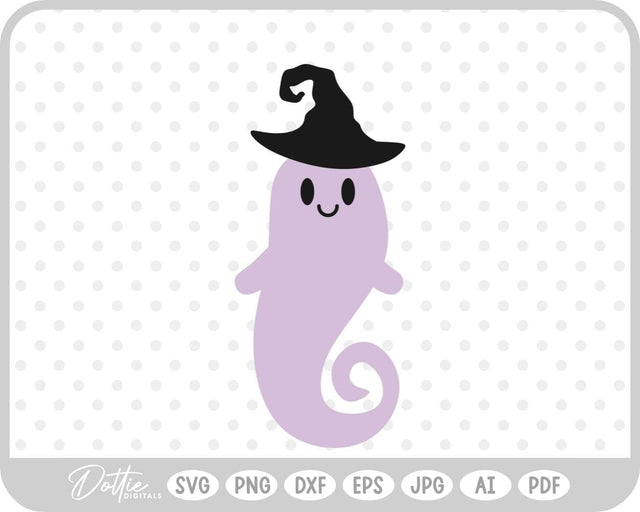 Halloween Ghost Witch SVG DottieDigitals 