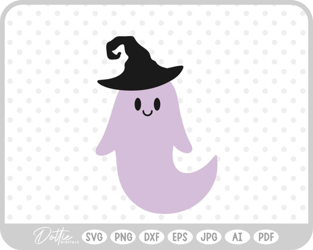 Halloween Ghost Witch SVG DottieDigitals 