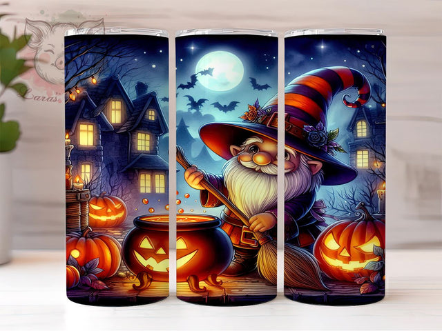 Halloween Gnome 20 oz Skinny Tumbler Sublimation Design, Straight & Tapered Tumbler Png, Spooky Gnomes Tumbler Png, Digital Download PNG Sublimation Lara' s Designs 
