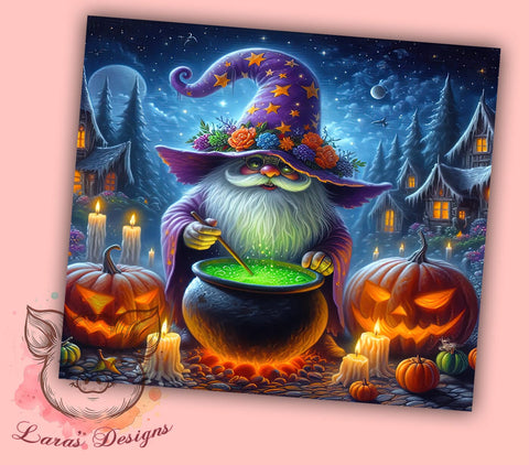 Halloween Gnome 20 oz Skinny Tumbler Sublimation Design, Straight & Tapered Tumbler Png, Spooky Gnomes Tumbler Png, Digital Download PNG Sublimation Lara' s Designs 