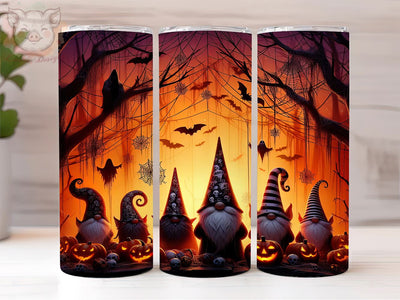 Halloween Gnome 20oz Tumbler Png, Straight & Tapered Tumbler Png, Autumn Gnome Tumbler Png, Digital Download PNG Sublimation Lara' s Designs 